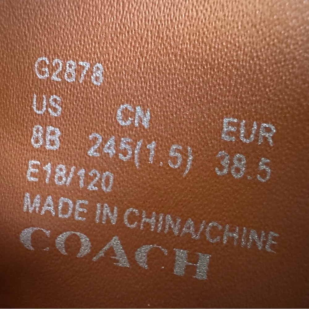 Coach Farrah Booty Heather Grey - Suede Heeled Boots Women’s Size 8B (NWOT) - Picture 8 of 12